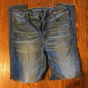 American Eagle Super High Waisted Jegging - Blue
